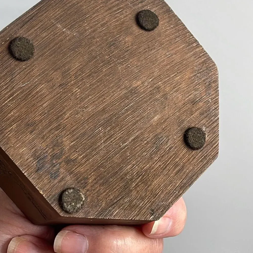 Handcrafted Sea Shell and sand epoxy wood trinket box.
